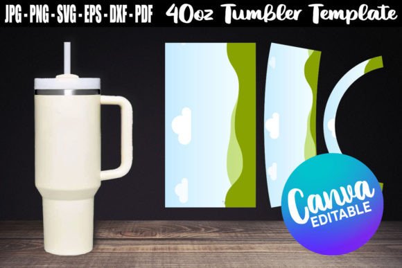 Download 40oz Tumbler Template Canva Editable - Canva editable Collection