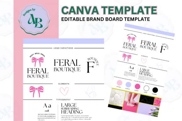 Download Editable Brand Board Template - Brand board Collection
