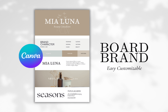 Download Brand Board Canva Template - Brand board Collection