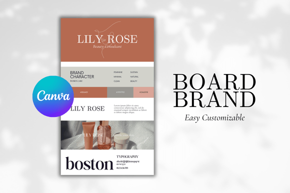 Download Brand Board Canva Template - Brand board Collection