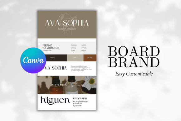 Download Brand Board Canva Template - Brand board Collection