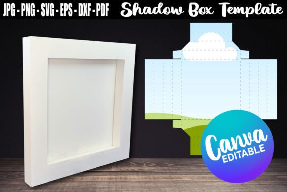 Download Shadow Box Template Canva Editable - Canva editable Collection