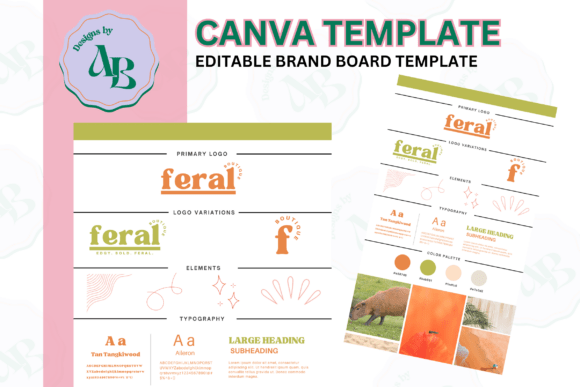 Download Editable Brand Board Template - Brand board Collection