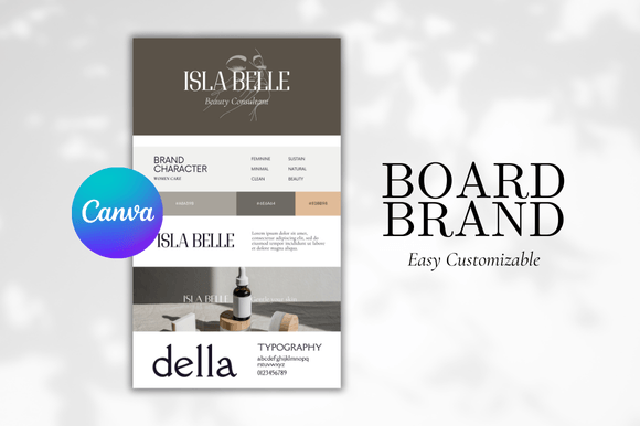 Download Brand Board Canva Template - Brand board Collection