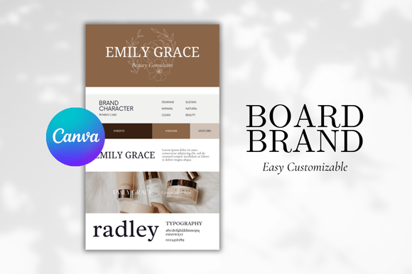 Download Brand Board Canva Template - Brand board Collection